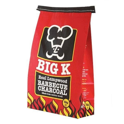 Charbon de bois Big K BBQ en morceaux 3kg