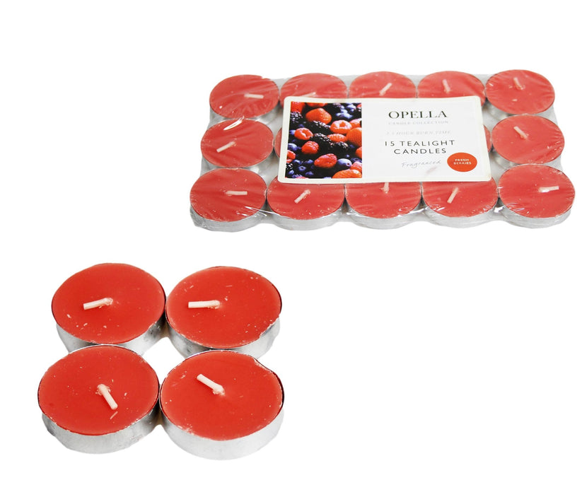 Bougies Chauffe-Plat Parfumées BAIES FRAÎCHES - Lot de 12 Magnifiques Bougies Parfumées
