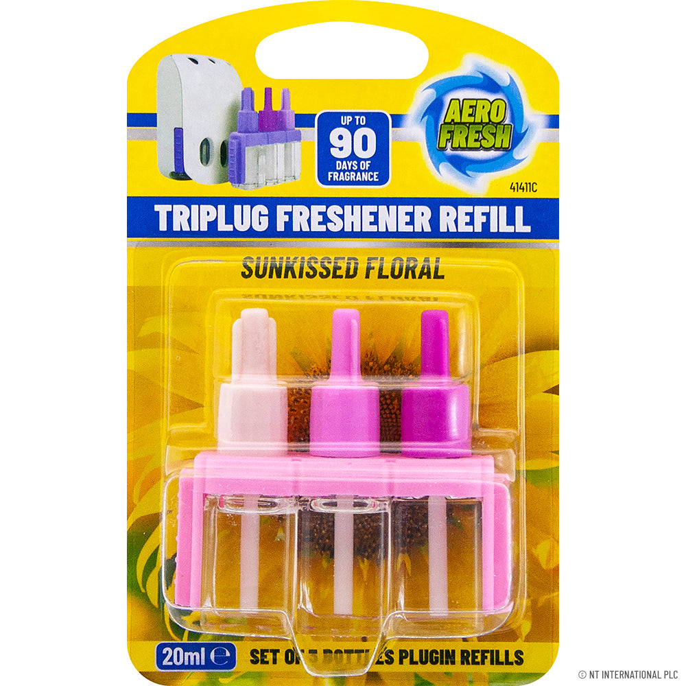 20ml Triplug Air Freshener - Sunkissed Floral | Long-Lasting Fragrance for Home & Car