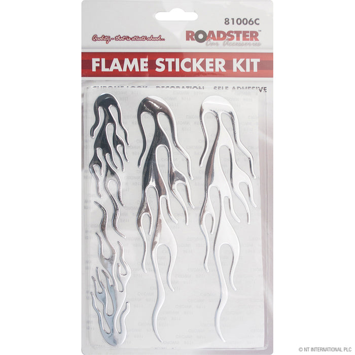 Flame Sticker Kit - High-Quality, Easy Application Decals for Personalizing Your Gear