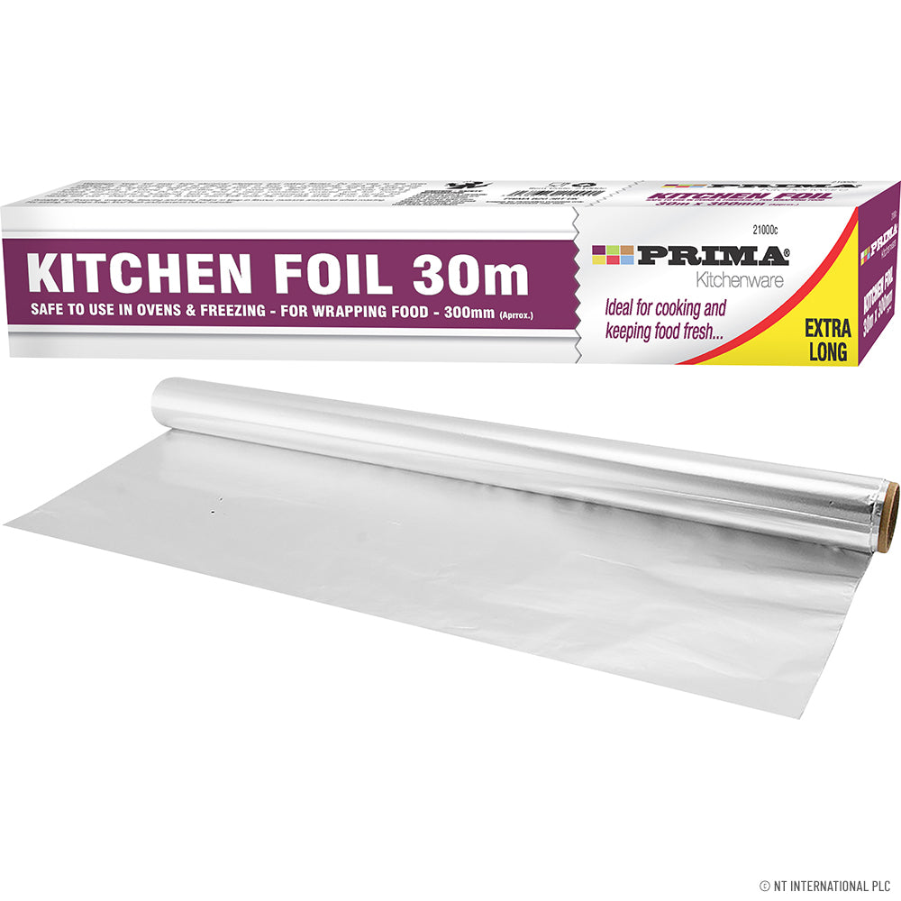Papier Aluminium Premium 30m x 300mm Épaisseur Supérieure pour Cuisine et Conservation Alimentaire