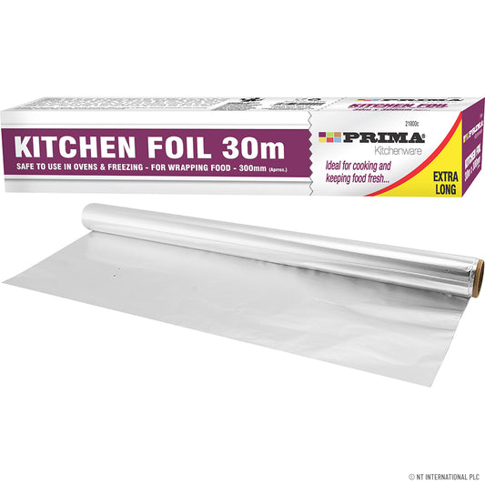 Papier Aluminium Premium 30m x 300mm Épaisseur Supérieure pour Cuisine et Conservation Alimentaire