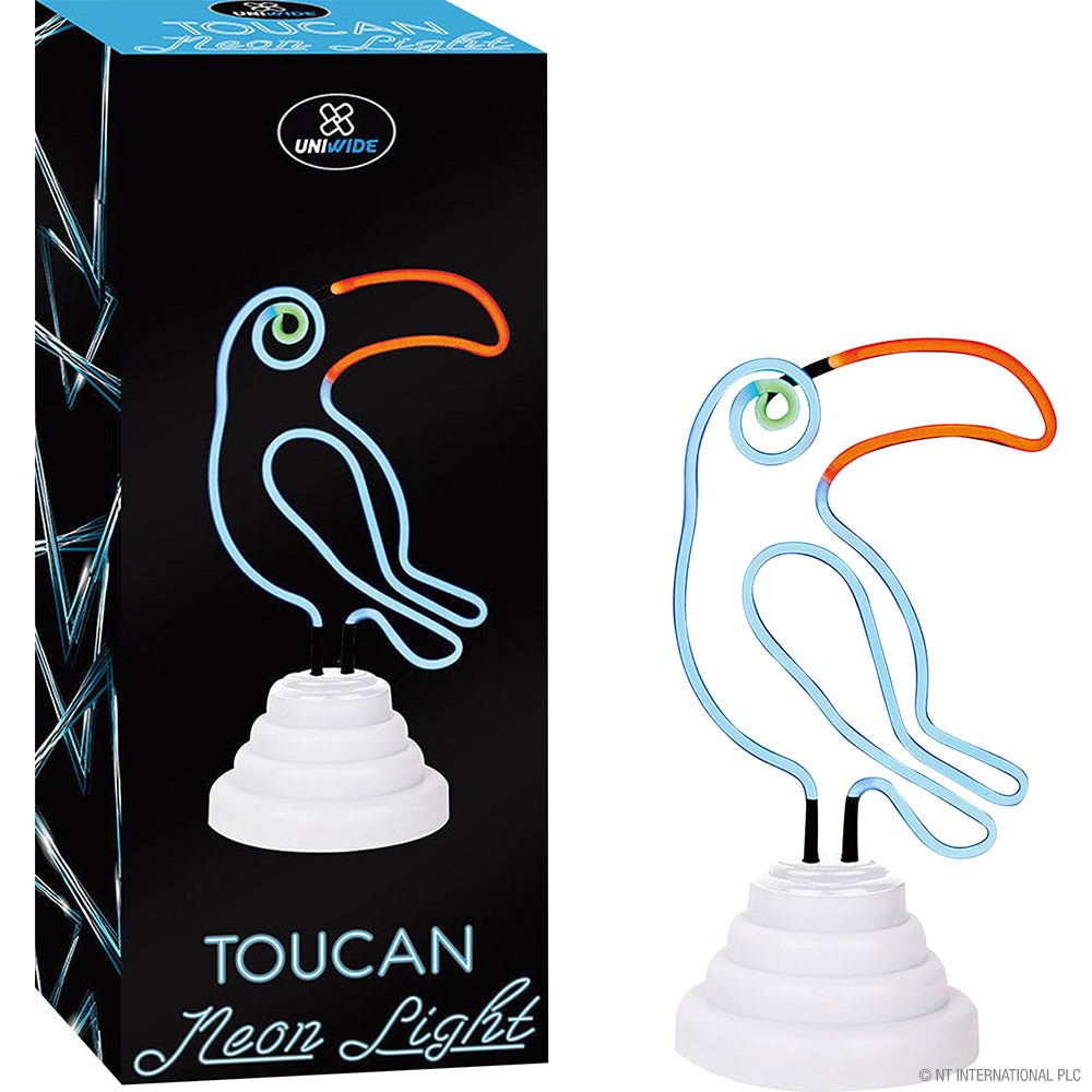 Toucan Néon Lumineux - Enseigne LED Oiseau Tropical Vibrante pour Décoration Intérieure