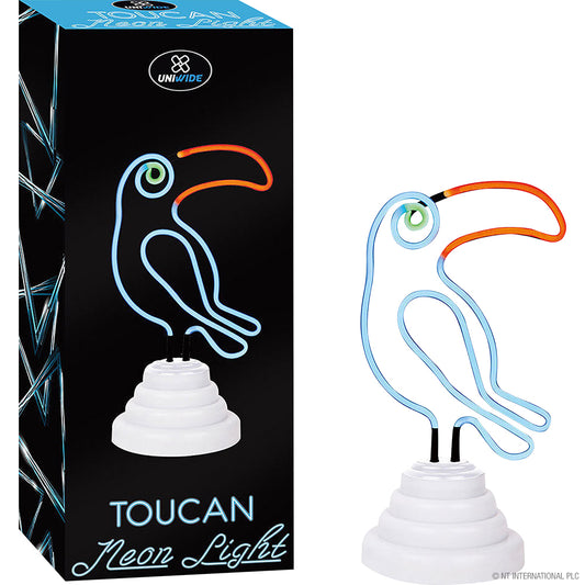 Toucan Néon Lumineux - Enseigne LED Oiseau Tropical Vibrante pour Décoration Intérieure