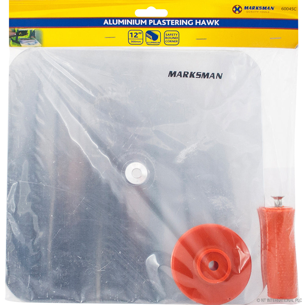 Platoir de maçon professionnel en aluminium 30 x 30 cm – 30 cm pour un lissage précis du plâtre
