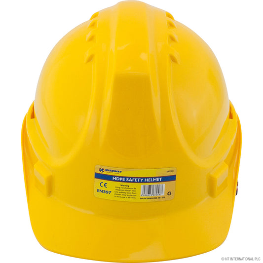 MARKSMAN HDPE SAFETY HELMET YELLOW