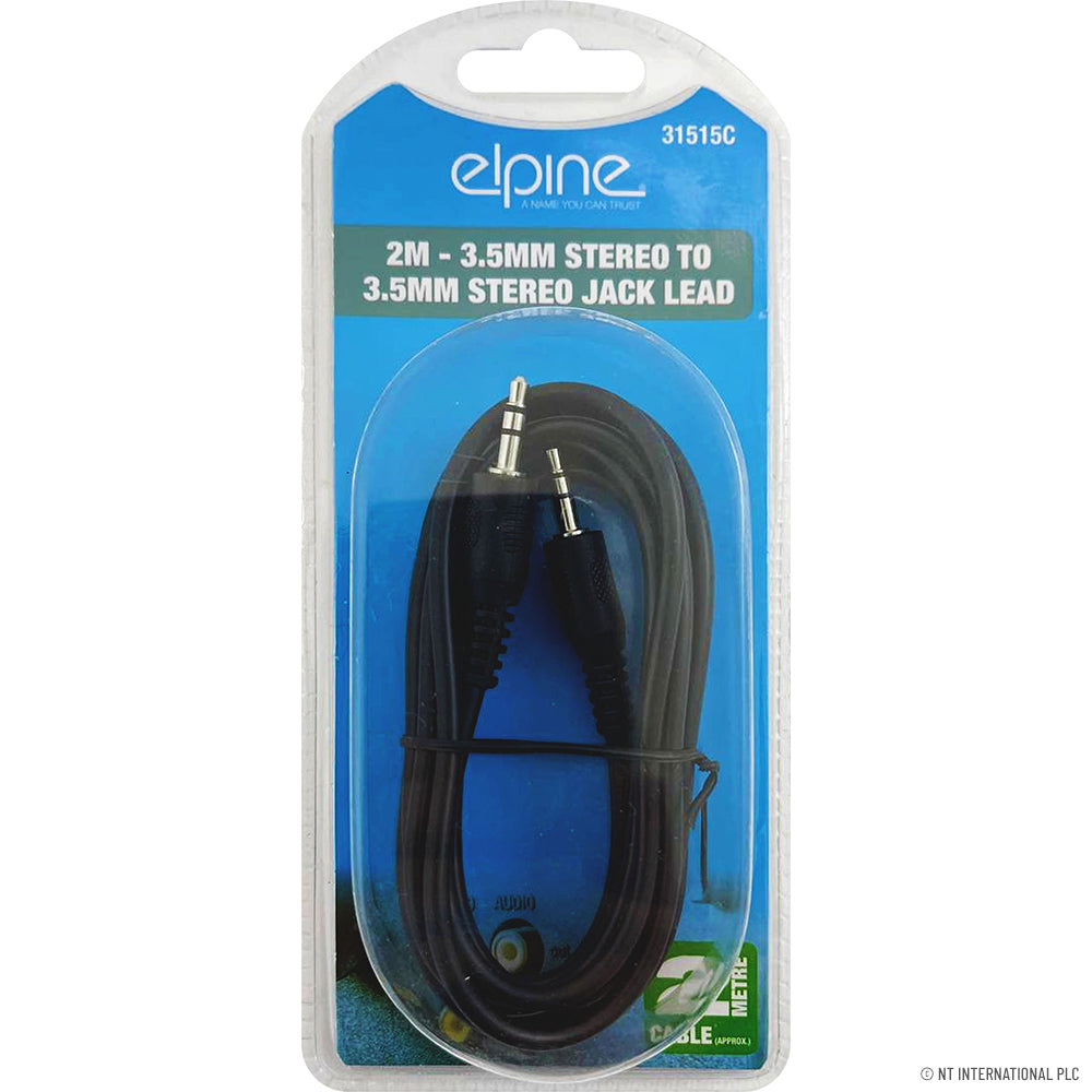 Câble audio de qualité supérieure 2m Jack 3,5mm Stéréo vers Stéréo - Câble audio Premium pour une transmission sonore claire