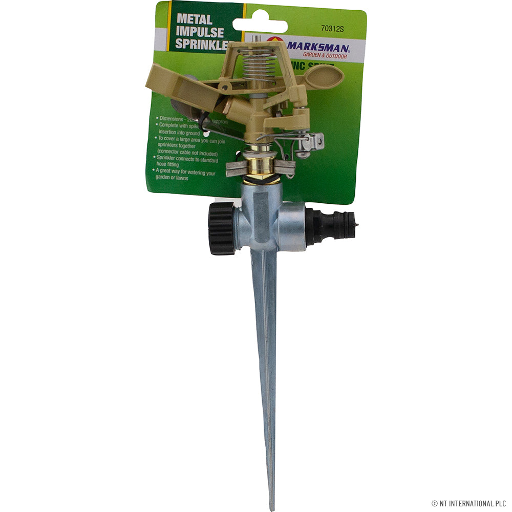 Arroseur à impulsion - Métal avec pointe en zinc Système d'arrosage de jardin