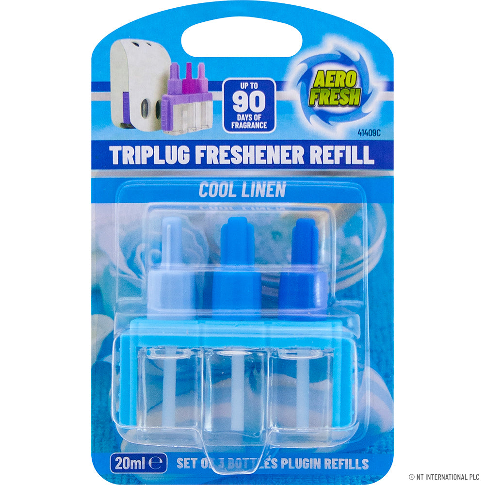 ER - 20ml Triplug Air Freshener - Cool Linen | Long-Lasting Fragrance for a Fresh Home