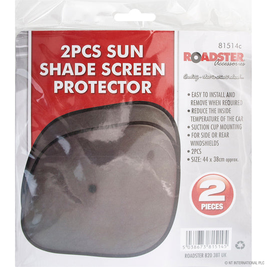 2pc Sun Shade Screen Protectors - Ultimate Car Window Sun Protection