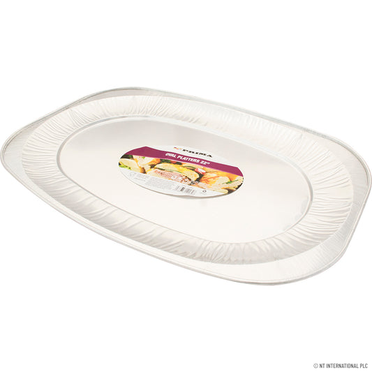 Grand plat ovale en aluminium 1 pièce de qualité supérieure – Plateau de service élégant pour des présentations raffinées
