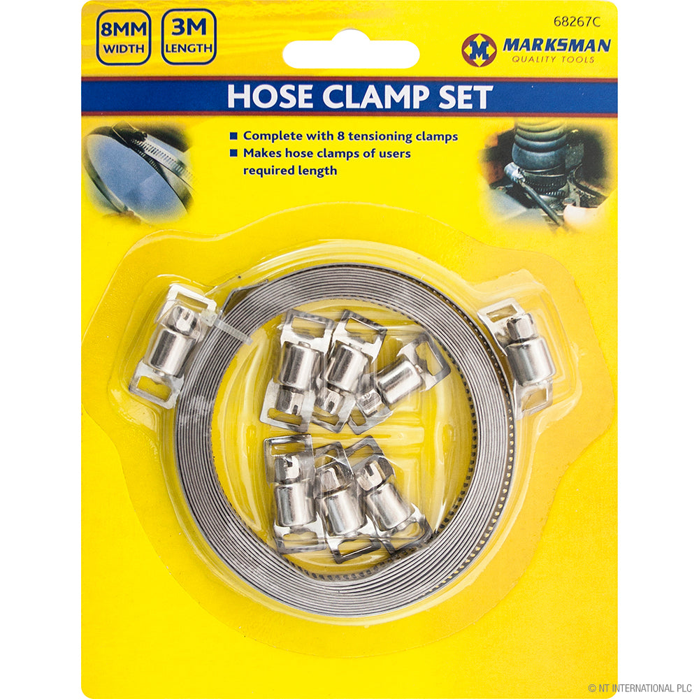Ensemble de 9 colliers de serrage durables 3M de 8 mm pour des connexions sûres et fiables