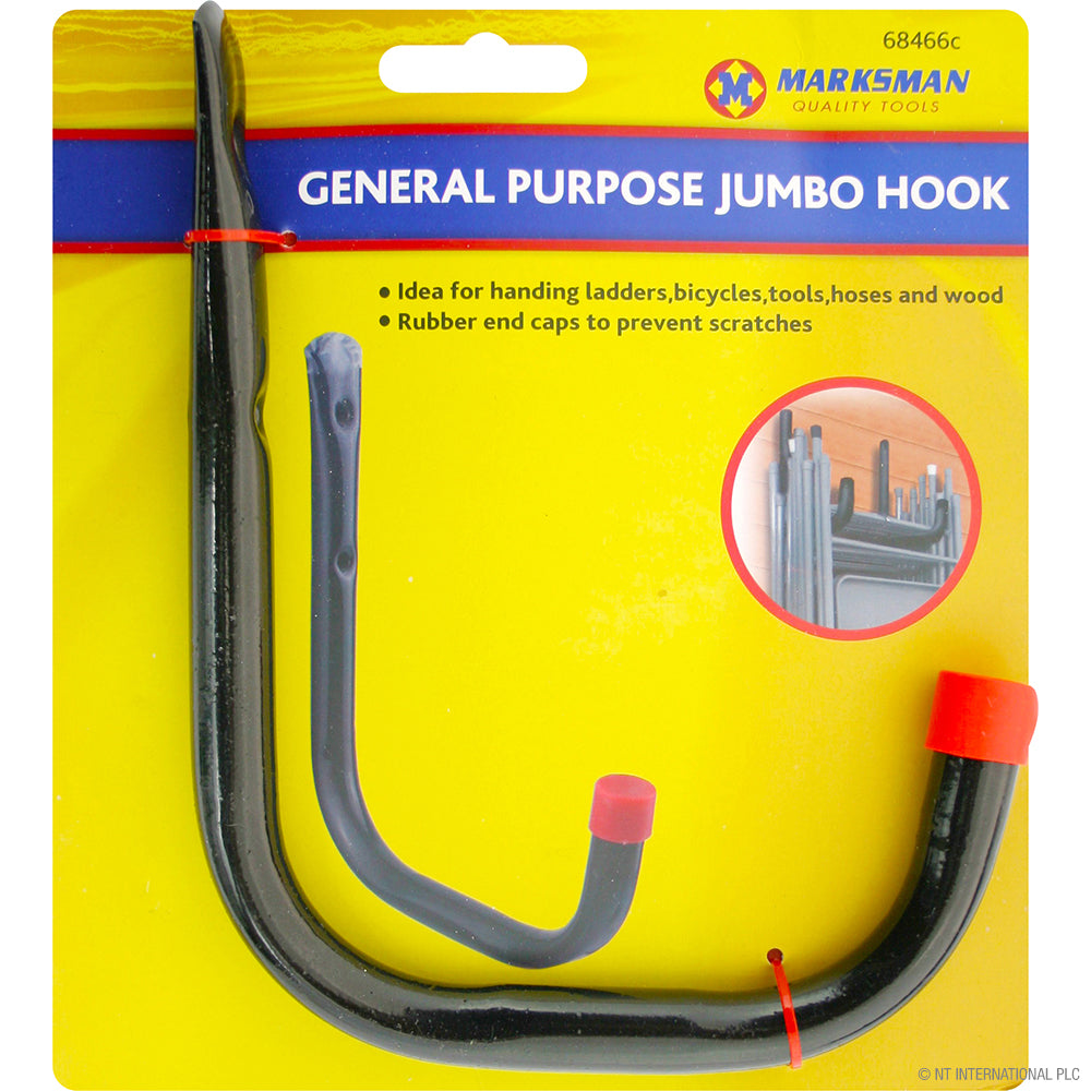 General Purpose Jumbo Hook in Sleek Black Finish