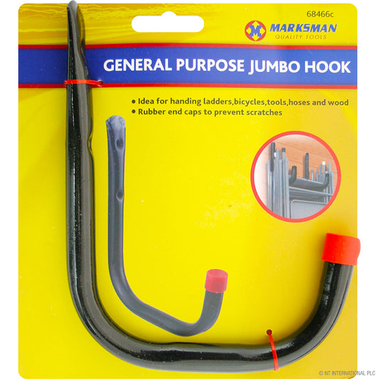 General Purpose Jumbo Hook in Sleek Black Finish