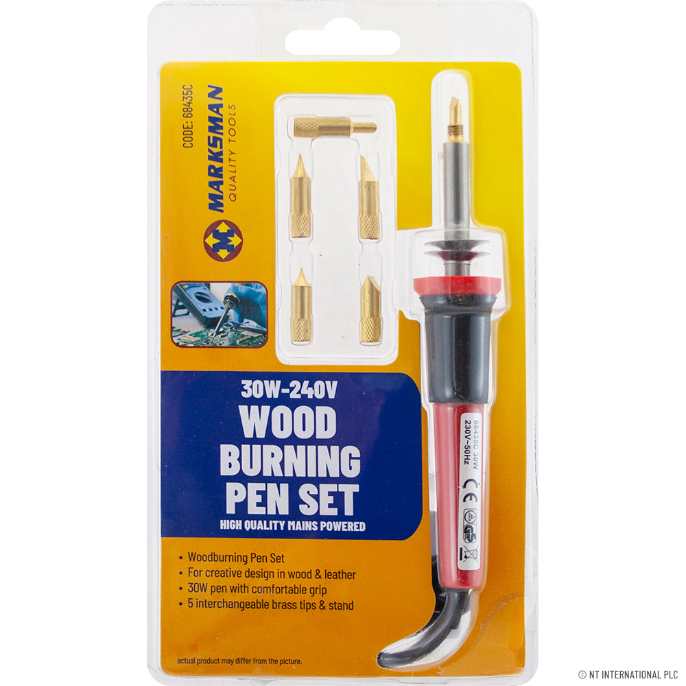 Artistic Precision 30W Wood Burning Pen Set - 240v for Creative Masterpieces