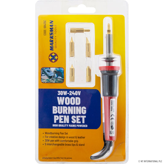 Artistic Precision 30W Wood Burning Pen Set - 240v for Creative Masterpieces