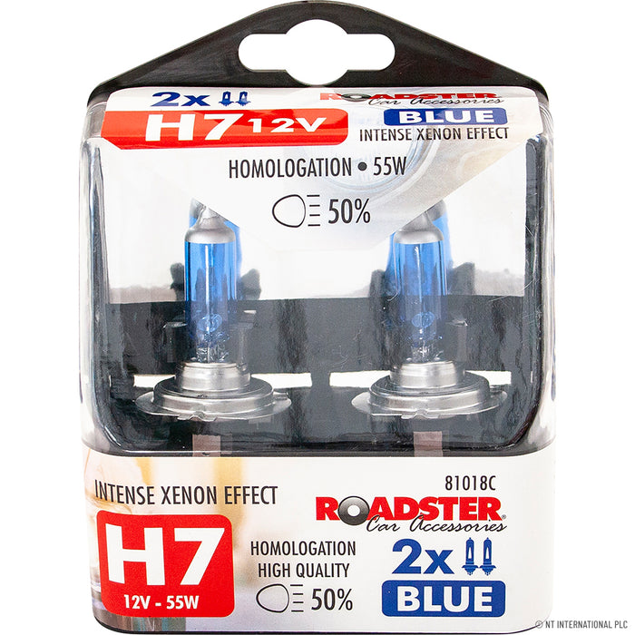 H7 55W Kit Xenon Car Light Bulbs 12V Blue - Upgrade Your Car Lighting with Brilliant Xenon Bulbs