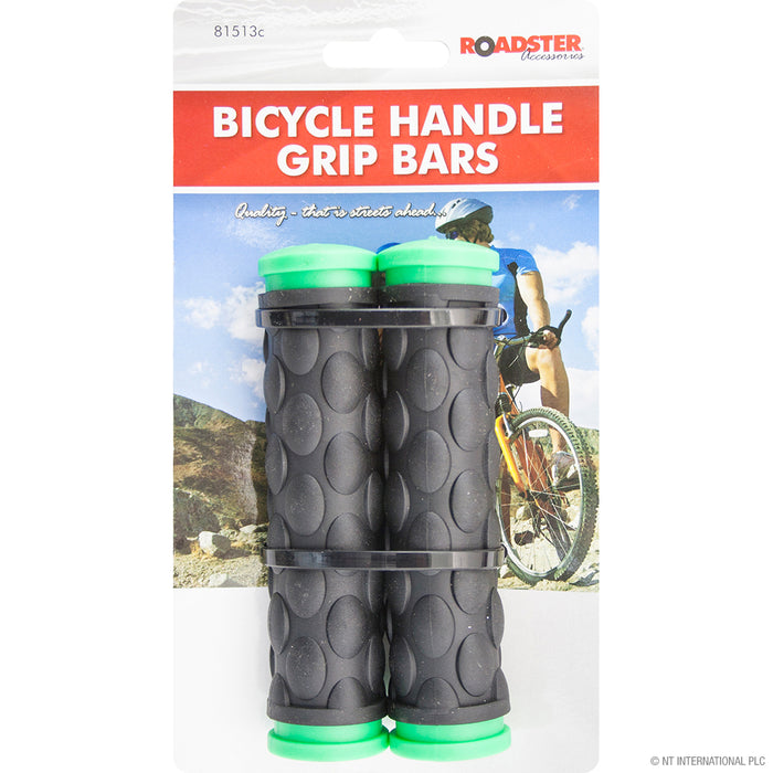 Durable Bicycle/Bike Handle Grips - Ergonomic Plastic Grips for Comfortable and Firm Control
