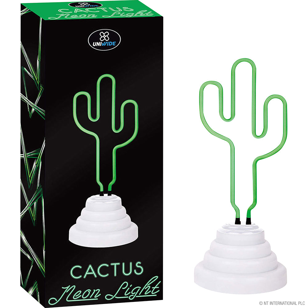 Neon Light Cactus Unique Decorative LED Sign for Home and Office