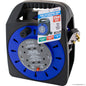 25m Cable Reel with 4-Way Socket 13A - Convenient Power Distribution for Home and Workshop