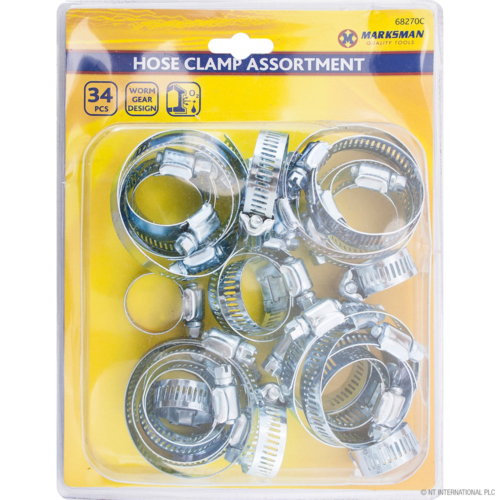 Assortiment de colliers de serrage Premium 34 pièces - Solution de serrage sûre et polyvalente pour tous vos projets