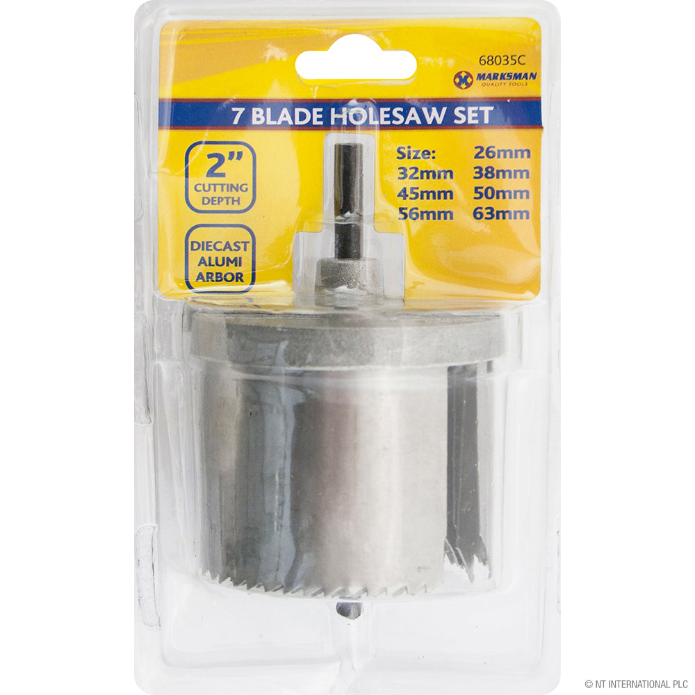 Jeu de 7 scies cloches 50 mm pour des coupes parfaites