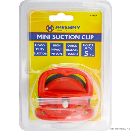 SecureHold Mini Suction Cup - Vibrant Red Strong Grip Up to 5kg