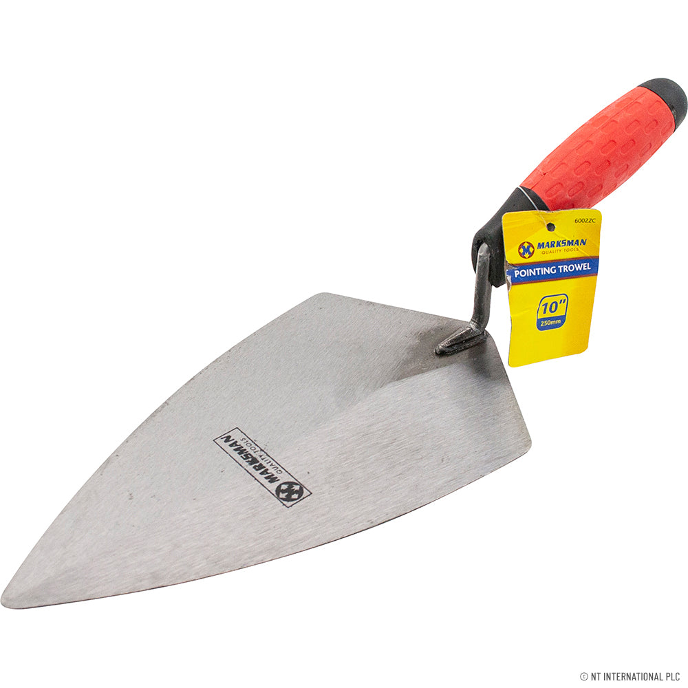 10" Pointing Trowel with Comfortable Rubber Handle