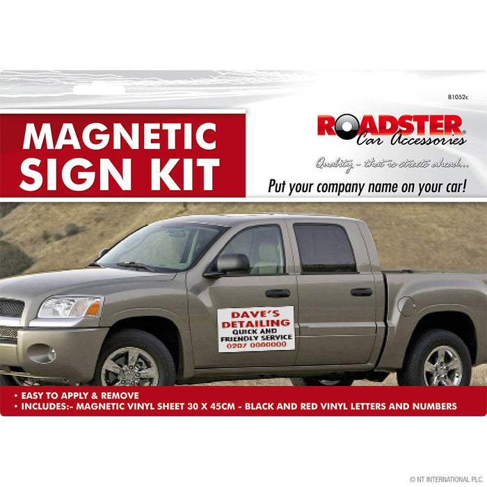 Magnetic Vinyl Sign Kit Sheet - Durable and Customizable Magnetic Signs for Versatile Advertising