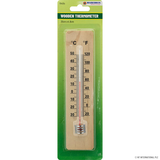 Petit thermomètre en bois, jauge de température intérieure fabriquée à la main