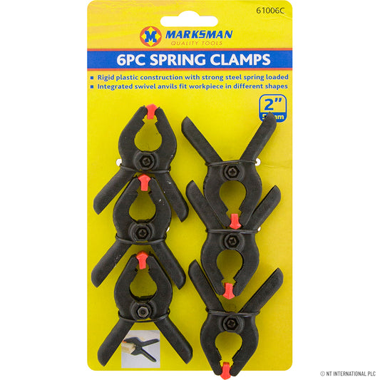 Versatile 2-Inch Black Spring Clamps Set - Essential Tools for Every Project