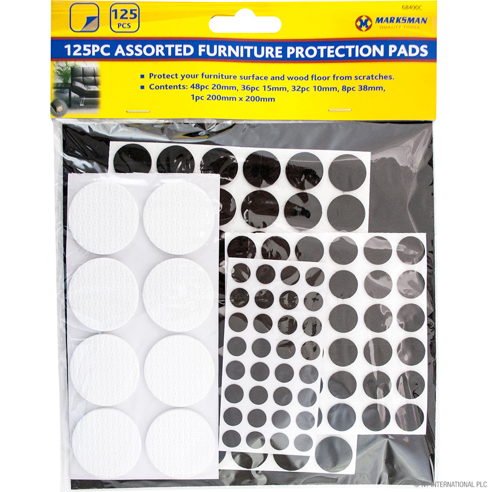 Kit complet de protection de meubles – Lot de 125 patins de protection pour meubles – Protégez vos sols et évitez les rayures sur vos meubles !