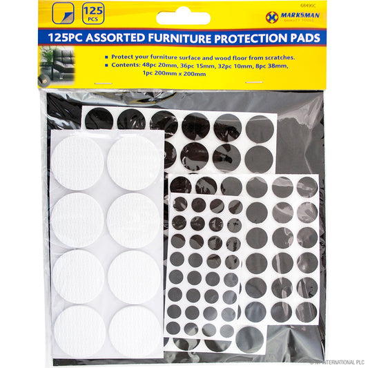 Kit complet de protection de meubles – Lot de 125 patins de protection pour meubles – Protégez vos sols et évitez les rayures sur vos meubles !