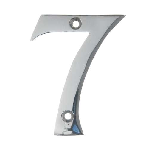 NUMÉRAL 50MM LAITON CHROMÉ NO 7