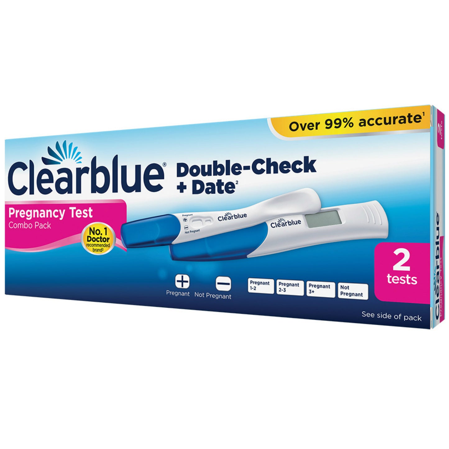 Clearblue One Step Pregnancy Test Kit – 2 Tests
