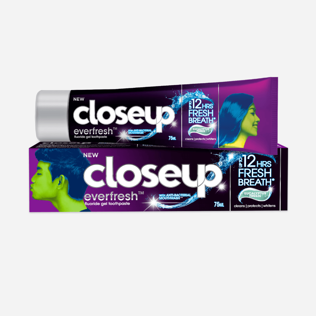 Closeup Ever Fresh Fluoride Gel Toothpaste Eucalyptus Freeze x1