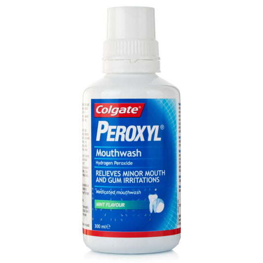 Colgate Peroxyl Bain de bouche médicamenteux sans alcool 300 ml