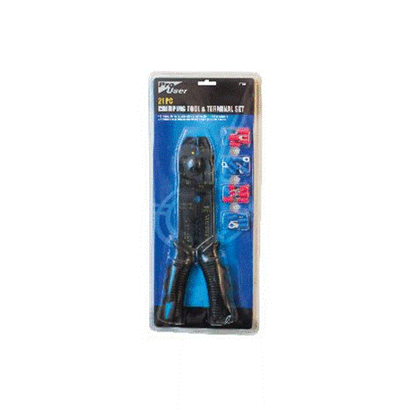 PRO USER CRIMPING TOOL & TERMINAL SET 21pc