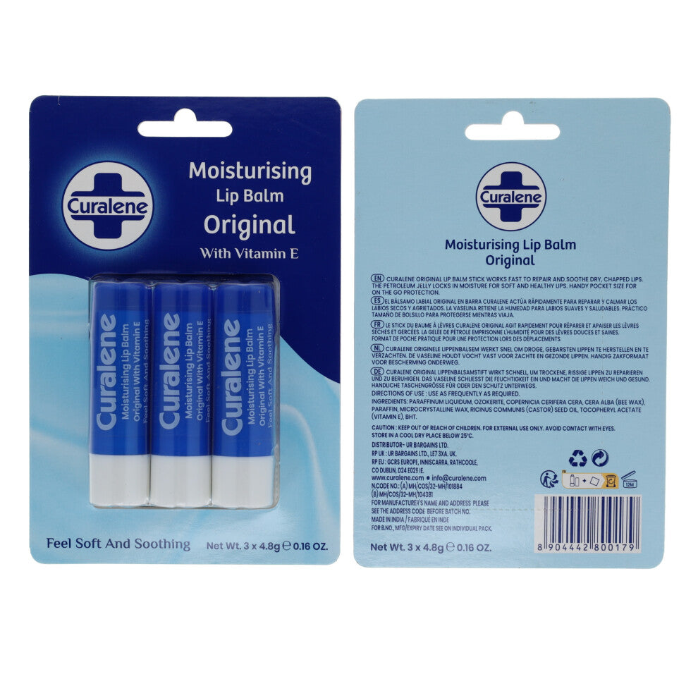 CURALENE LIP BALM ORIGINAL 3PK