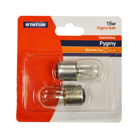 STATUS - PYGMY BULB B22 15W - 2 PACK