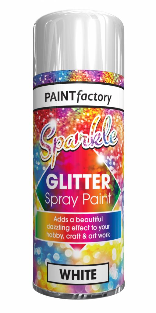 PF Glitter Spray in White 200ml - Sparkling Glamour for Creative Projects