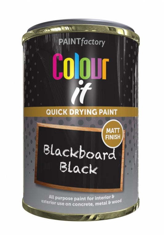 Transform Your Space with COLOUR IT Paint Tin Blackboard - Creative and Functional Chalkboard Decor