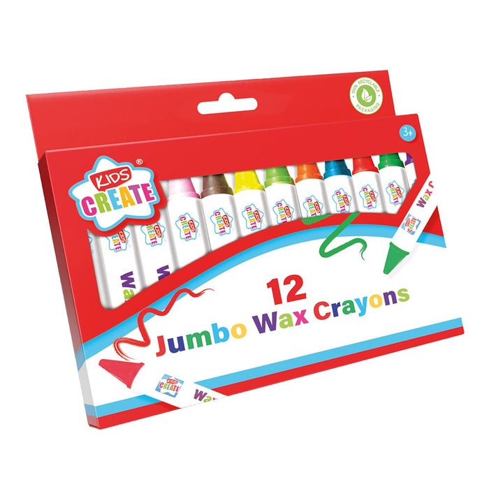 12PK Jumbo Wax Crayons