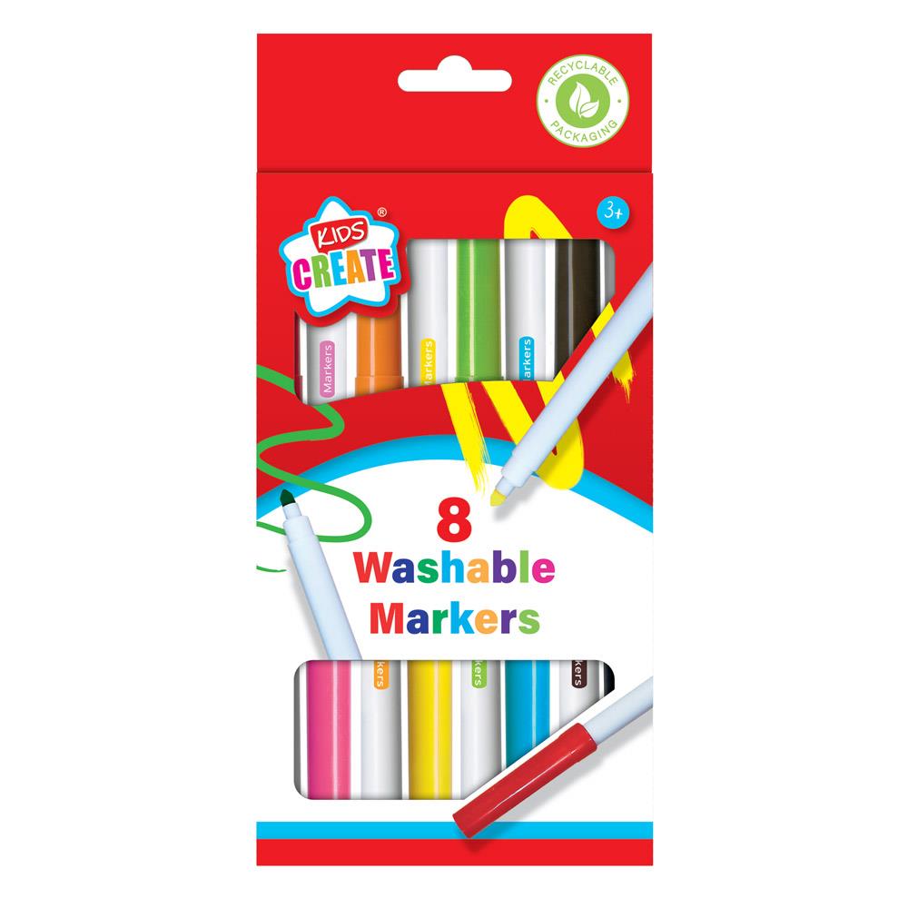 WASHABLE MARKERS 8pk