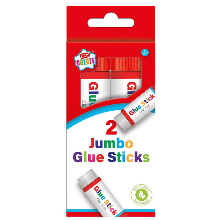 2pk Jumbo Glue Sticks 36ml