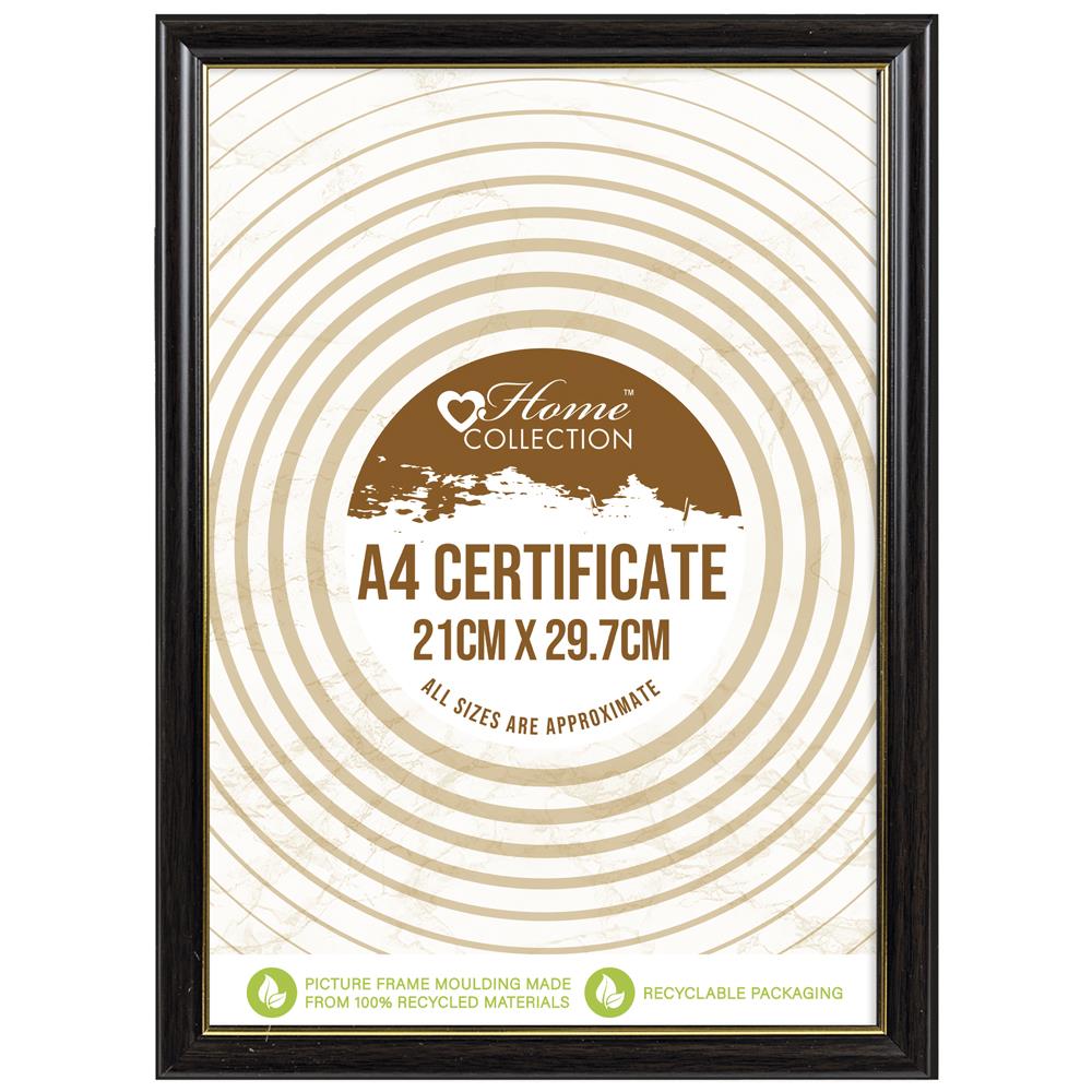 Brown/Gold A4 Certificate (21x29.7cm)