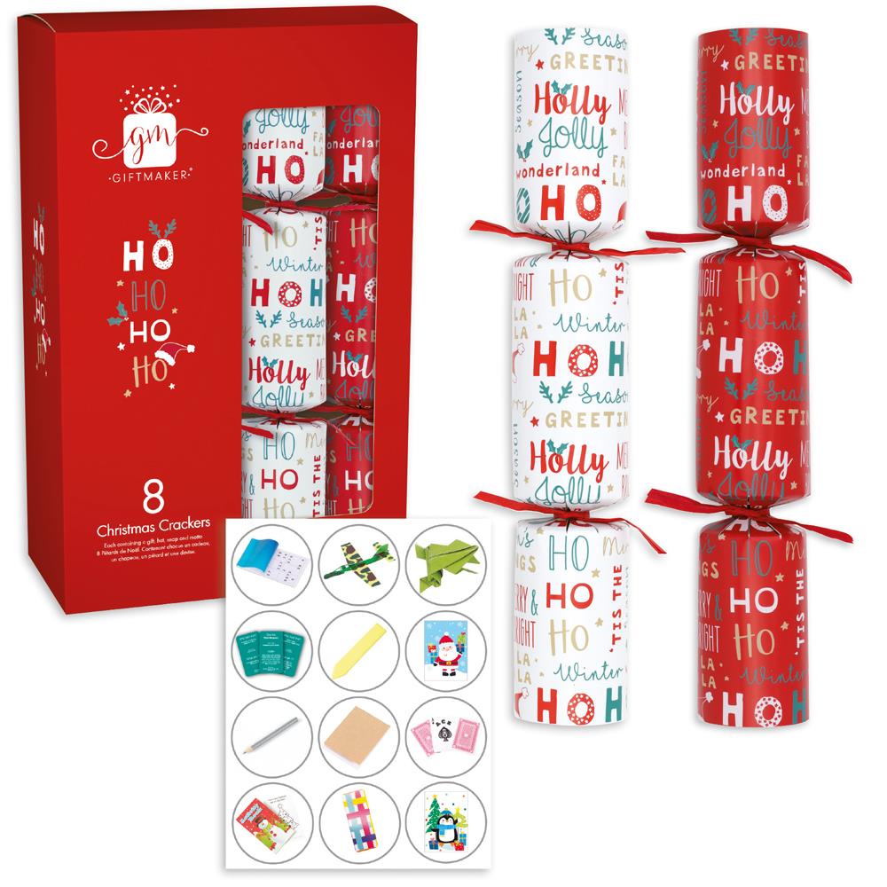 XMAS CRACKER 8X12 HOHOHO TEXT