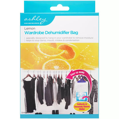 Déshumidificateur Suspendu Ashley Housewares pour Penderie, Citron