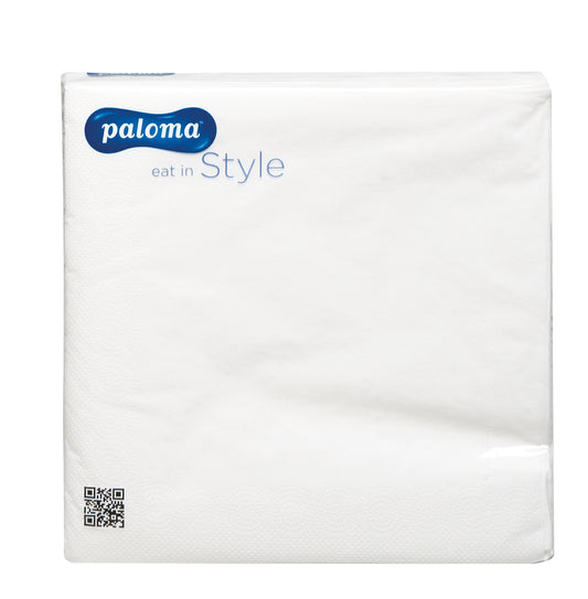 PALOMA 2PLY WHITE 50 NAPKINS 40X40CM