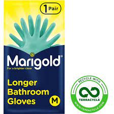 Marigold Longer Bathroom Gloves Large FH145410